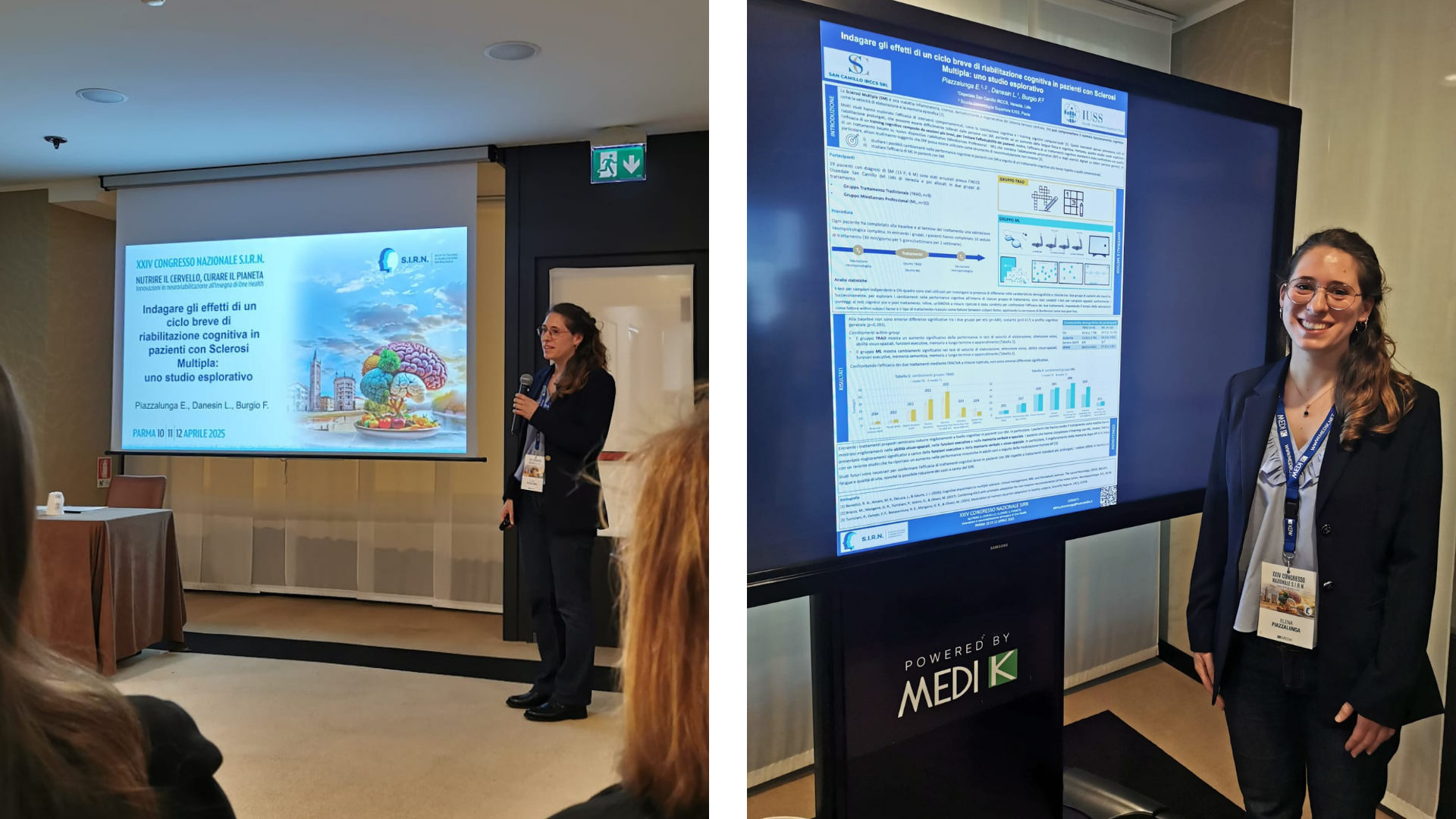 La dott.ssa Elena Piazzalunga presenta i risultati di uno studio esplorativo dell'utilizzo di MindLenses in pazienti con Sclerosi Multipla